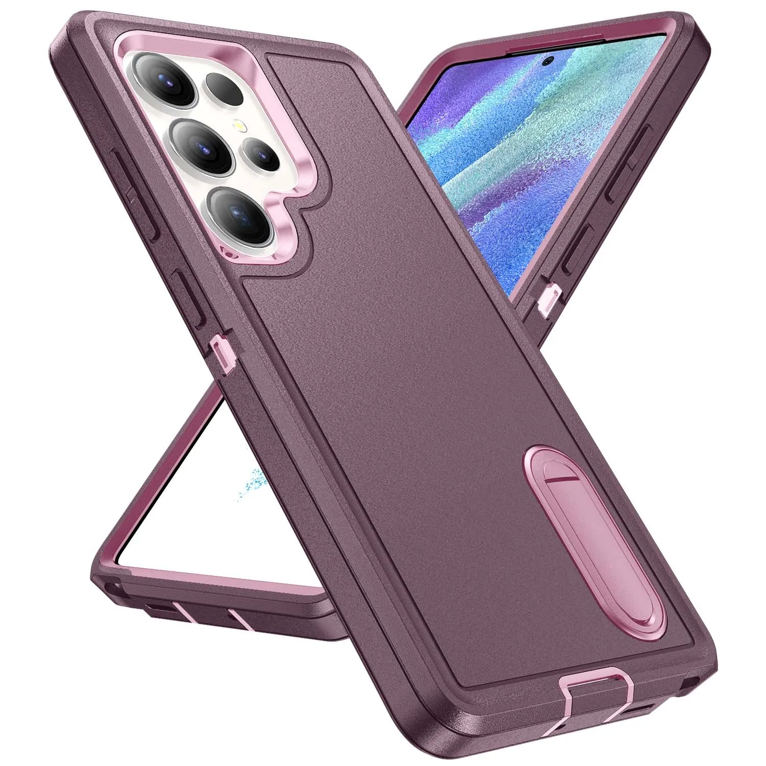 Robuste 3-in-1 Hülle mit Ständer für Galaxy S25–A56