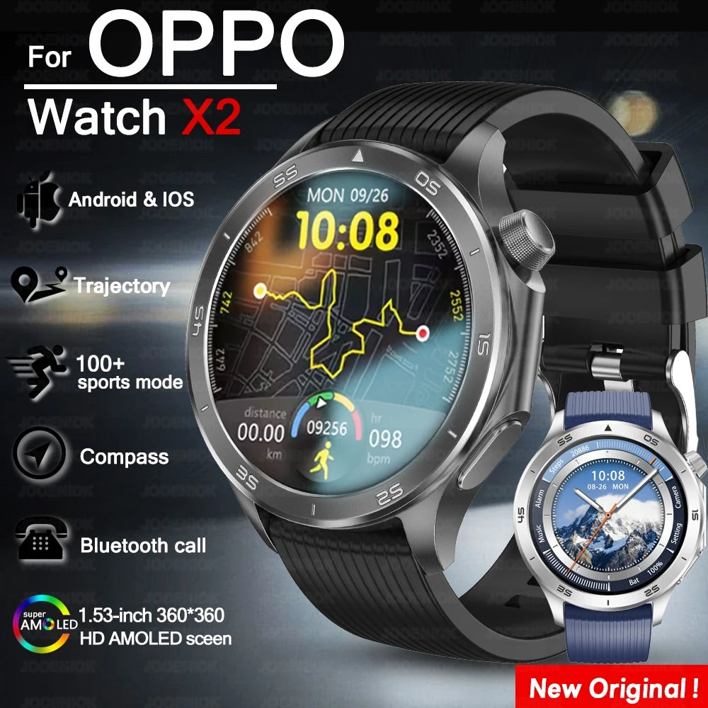 OPPO Watch X2 2025 Smartwatch mit GPS & Anruffunktions