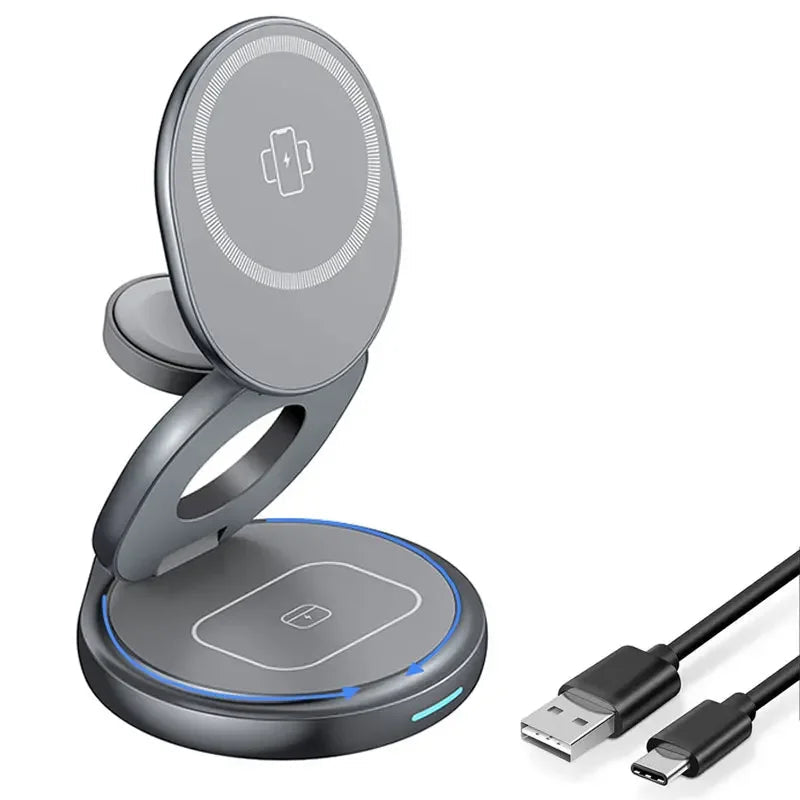 3-in-1 Magnetischer Wireless Charger Ständer