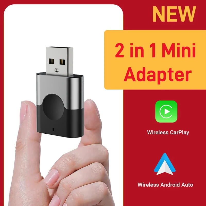 2in1 kabelgebundener zu kabelloser CarPlay Adapter
