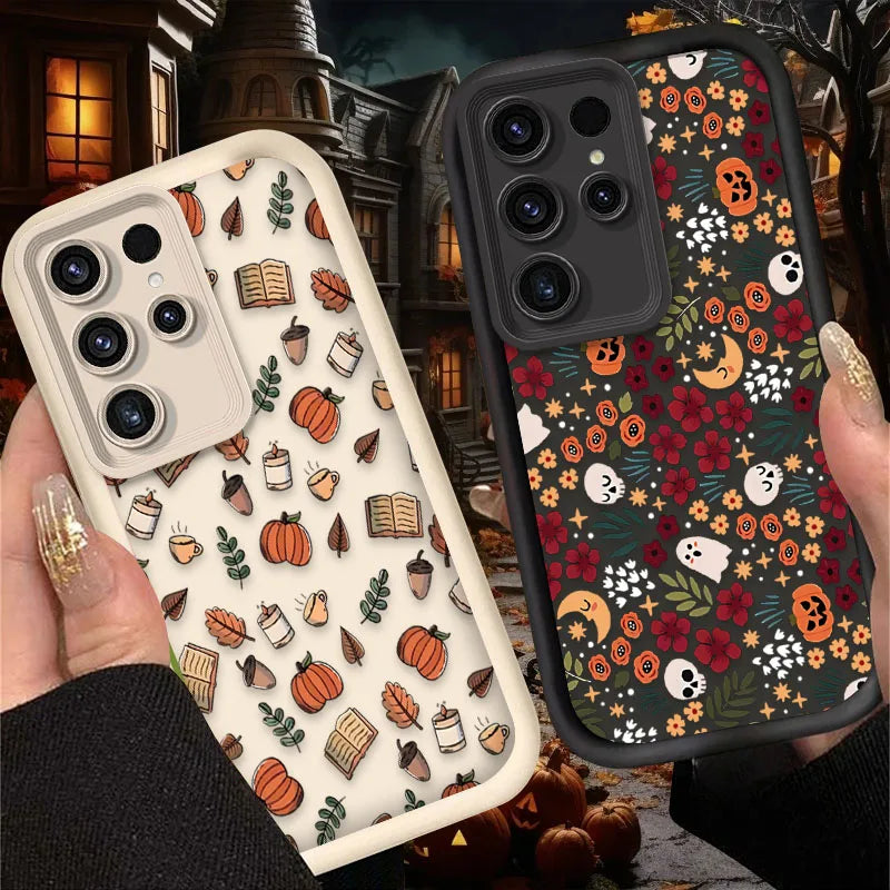 Süße Halloween Kürbis Schädel Hülle Samsung Galaxy