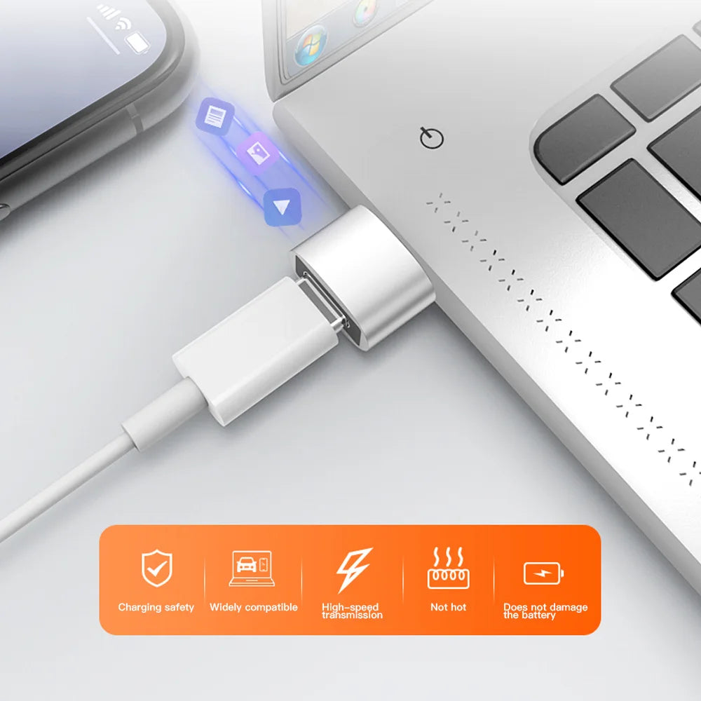 2er Set USB zu Typ-C OTG Adapter