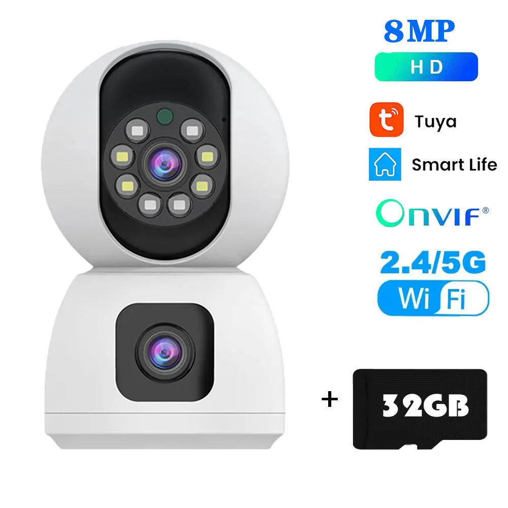4K Dual-Objektiv WLAN-Kamera mit Auto-Tracking
