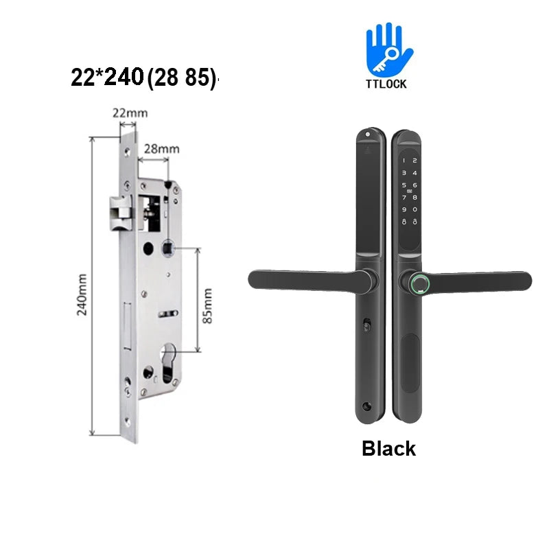 TTLock Aluminium Smart Türschloss Fingerabdruck Passwort RFID