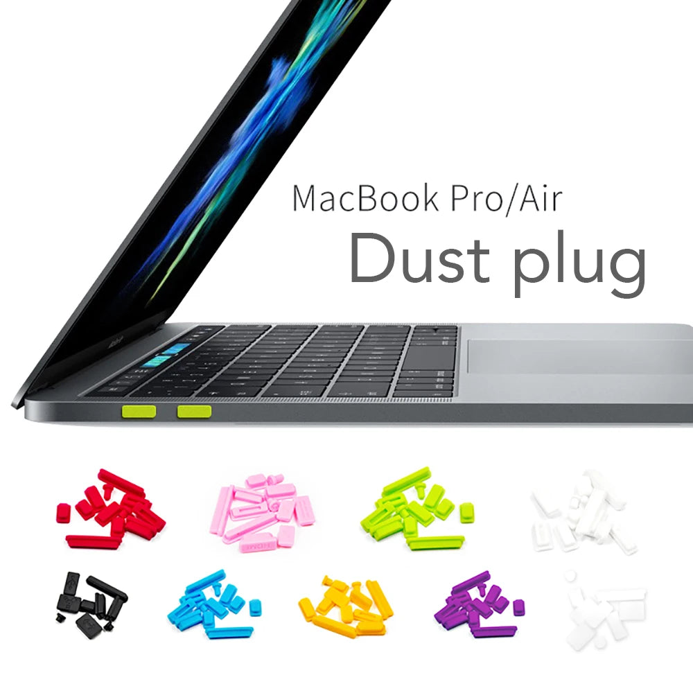 Silikon Staubschutz Set für MacBook
