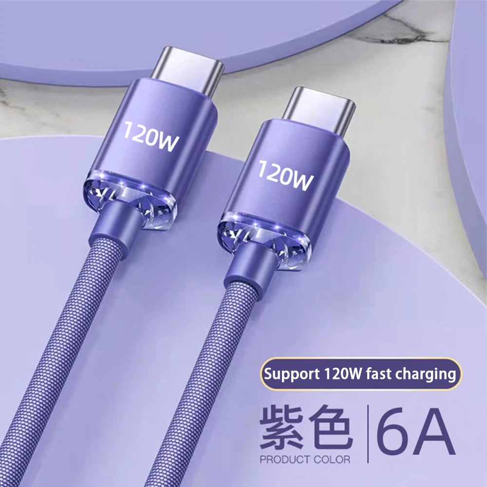 USB-C zu USB-C Kabel 120W Schnellladung