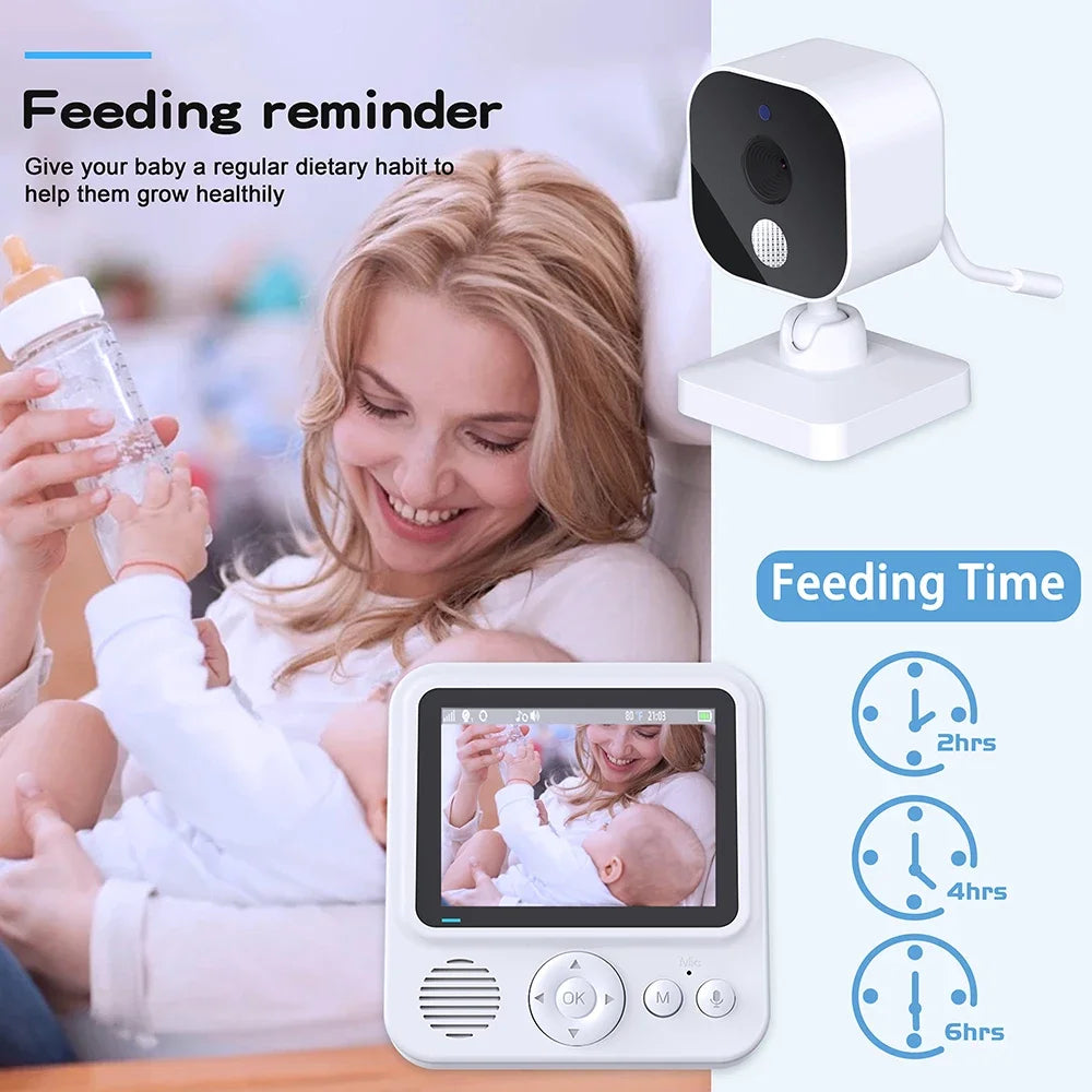 2.8 inch baby monitor with night vision &amp; temperature