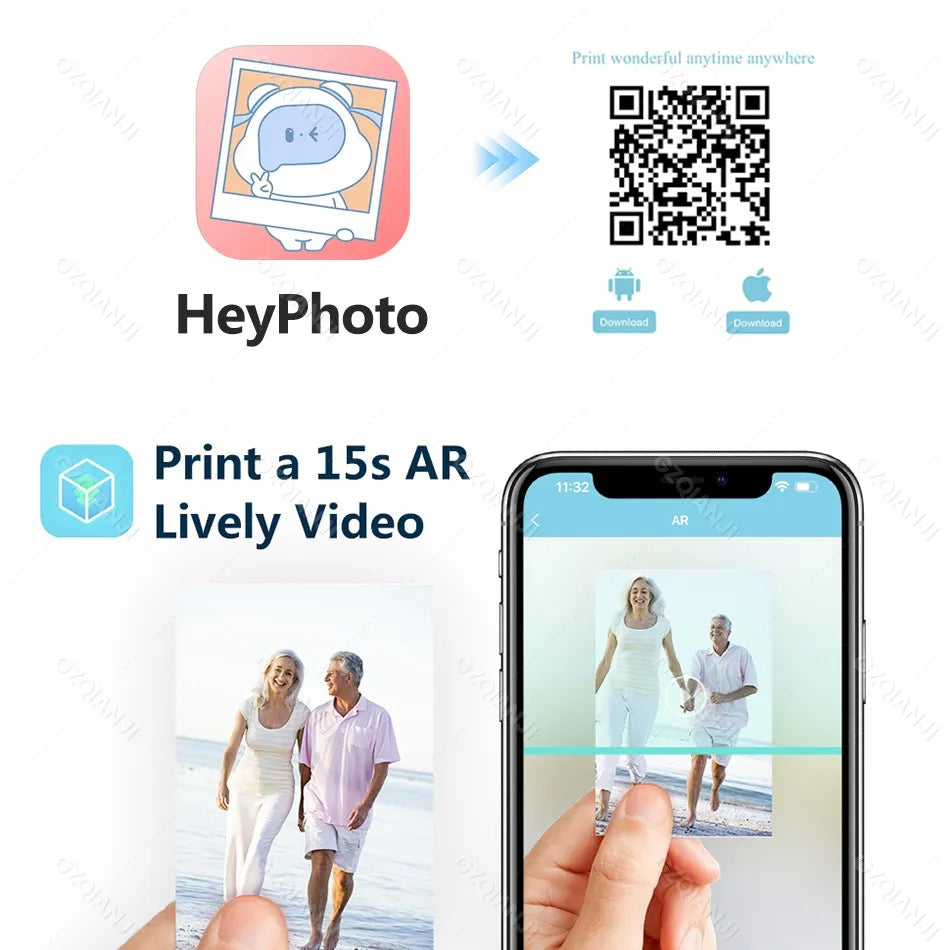 HPRT MT53 Mobile Mini Photo Printer with ZINK Technology