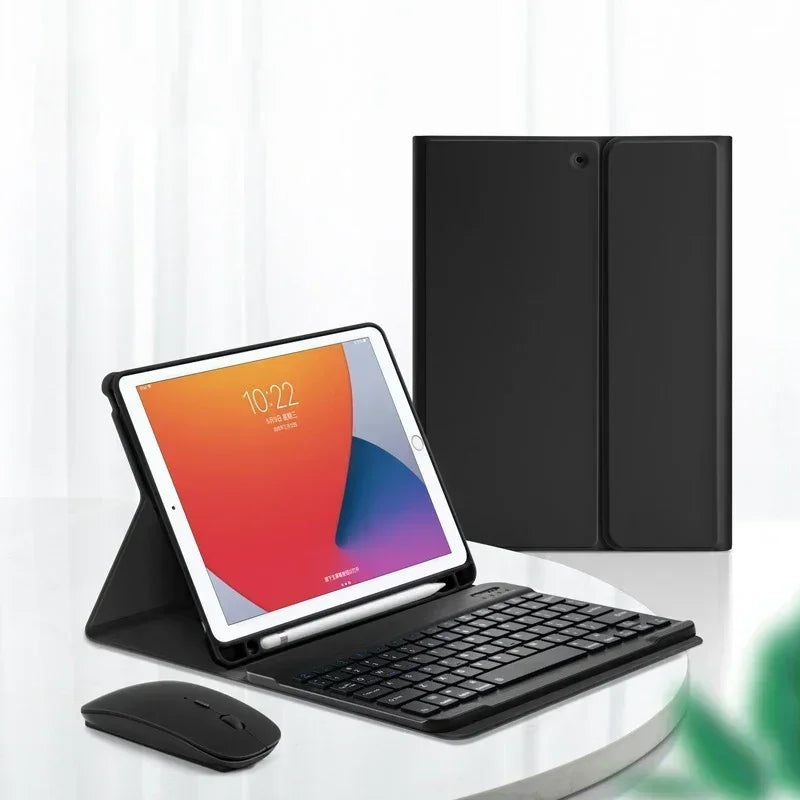 Kabellose Tastatur mit Maus für iPad Hülle