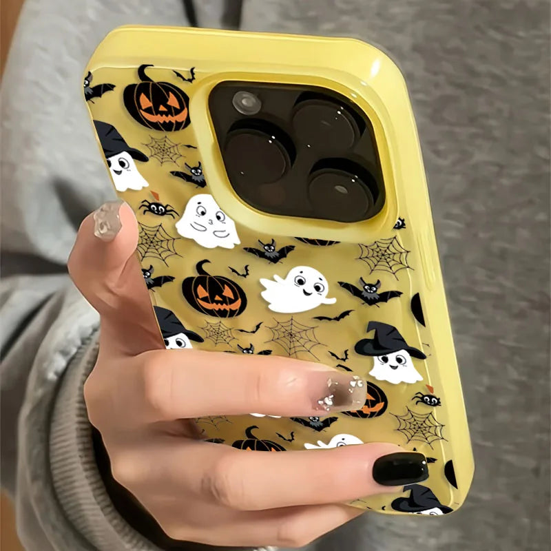 Halloween Handyhülle Kürbis Geist Fledermaus iPhone