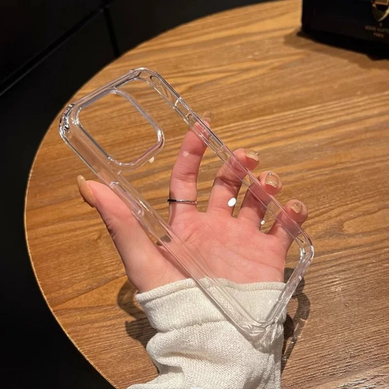 Luxus Transparent Weiche Acryl iPhone Hülle