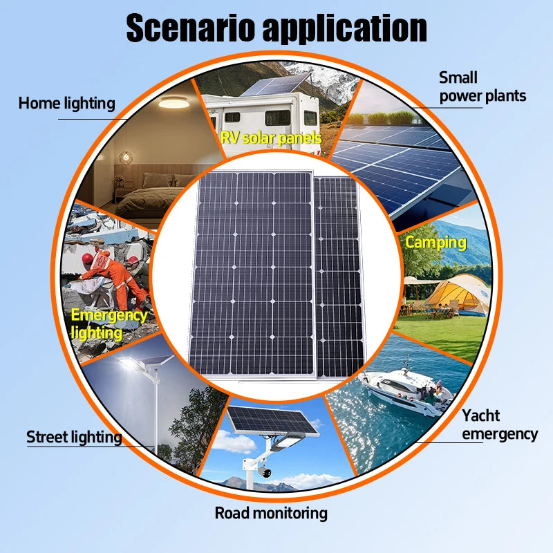 6000W 18V Solar Panel for Home, RV &amp; Camping