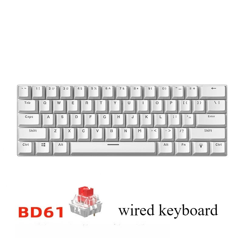 60 % Mechanische Gaming-Tastatur Weiß