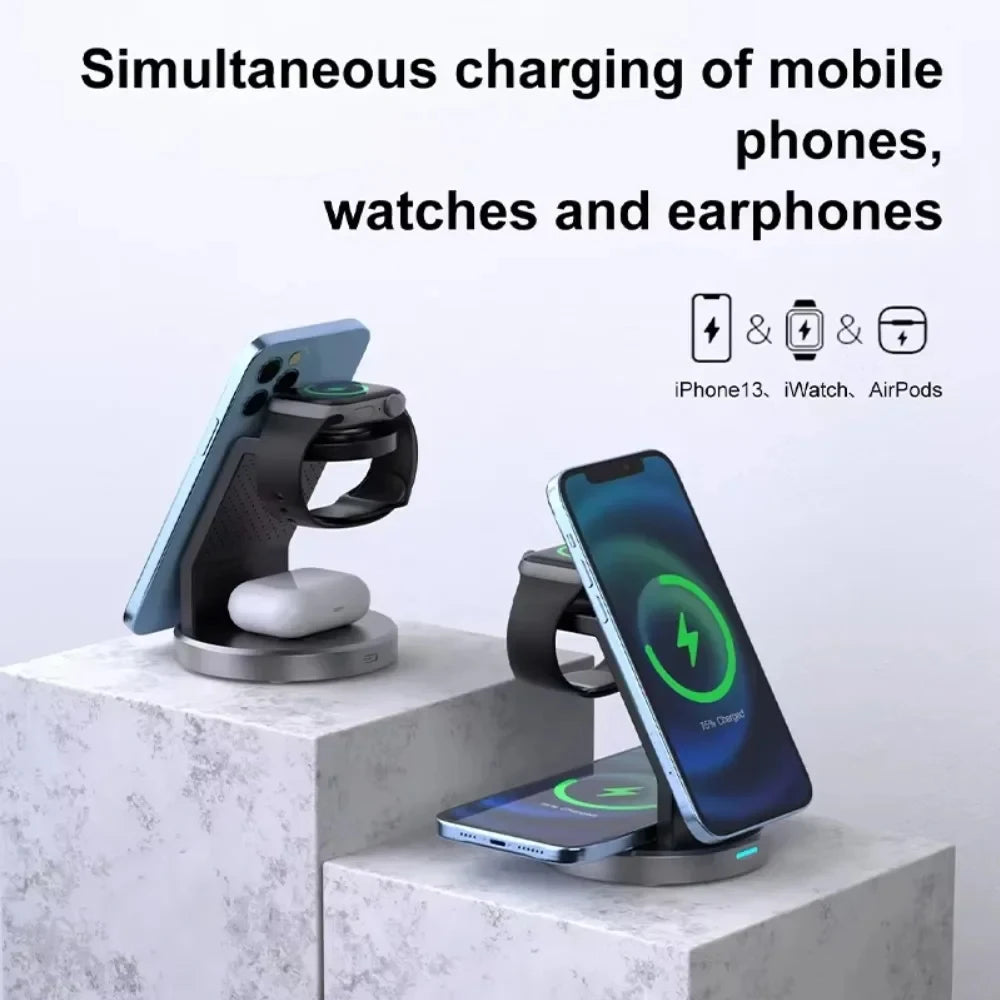 3-in-1 Magnetisches Schnellladegerät für iPhone & Watch