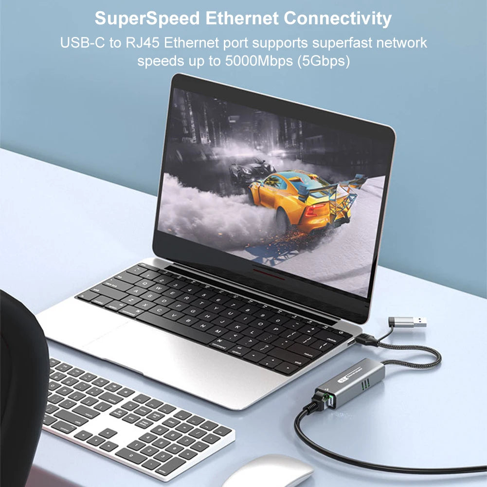 USB-C auf RJ45 5Gbps Netzwerkadapter