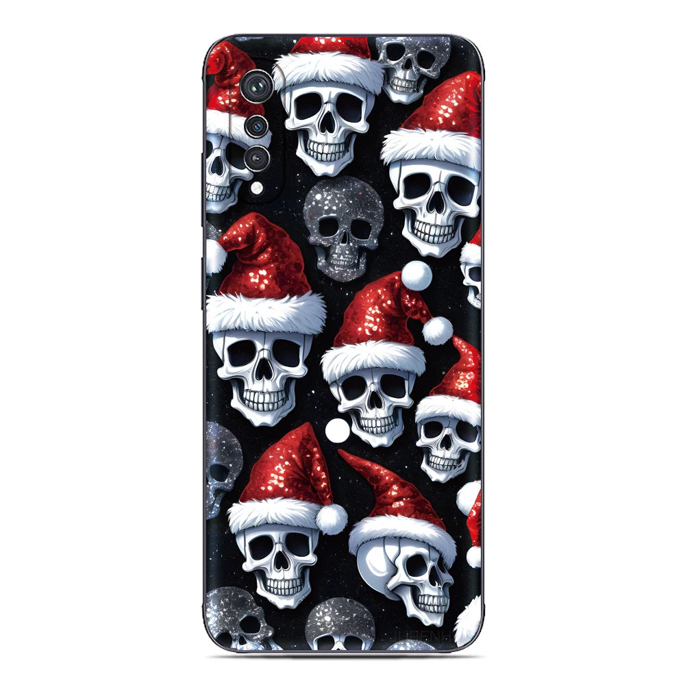 Weihnachts Skulls TPU Hülle für Google Pixel 10 10 Pro und 10 Pro XL weich flexibel stoßfest kratzfest mit Cartoon Blumen Anime Design