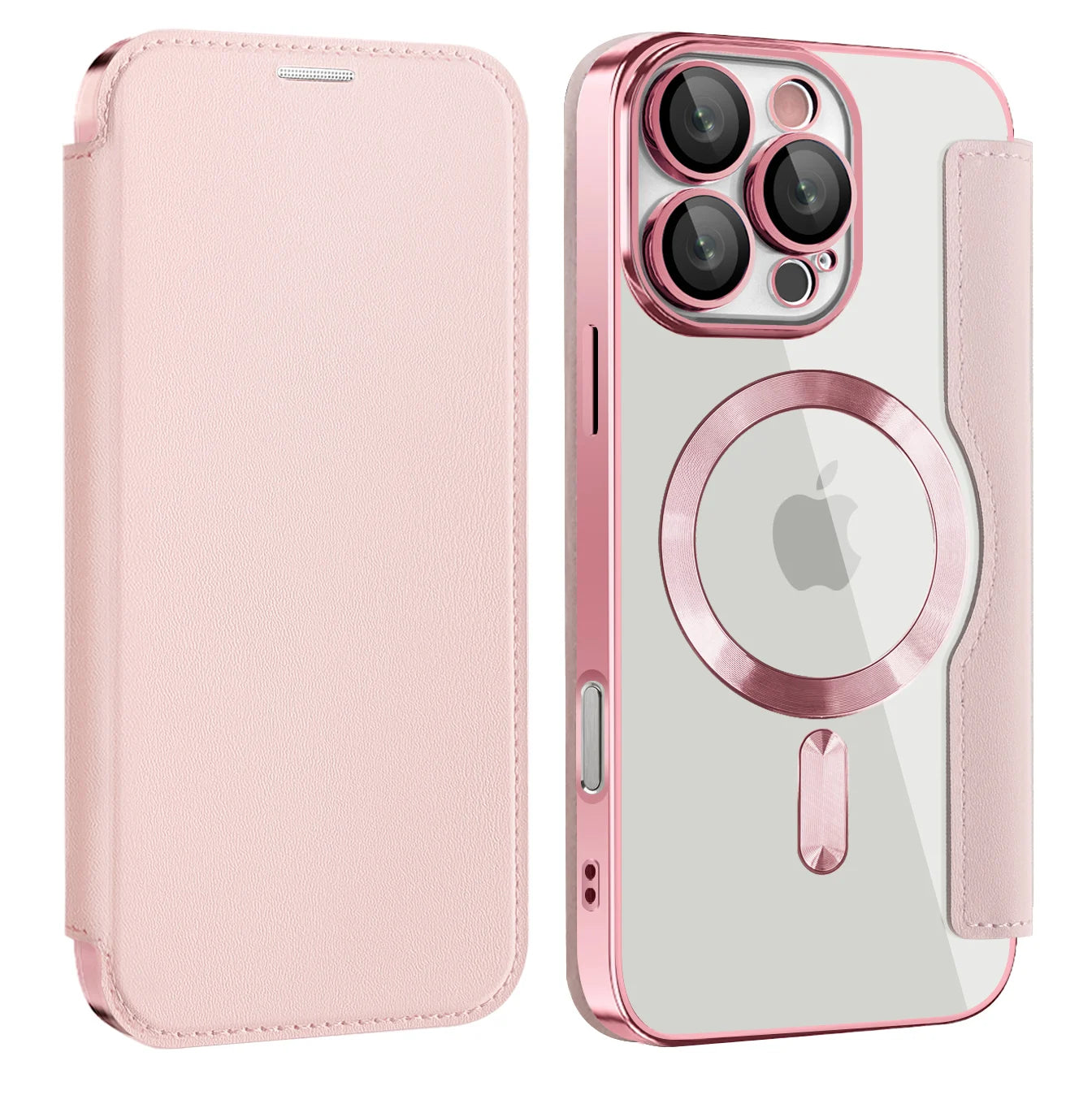 Magnetisches Leder Flip Case für iPhone 17 Pro Max
