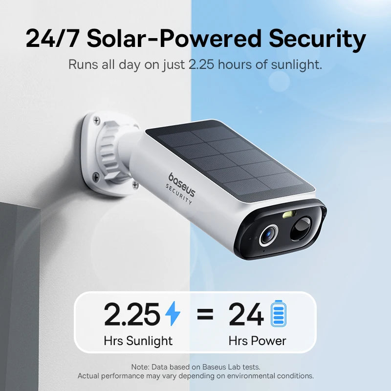 Solar Außenkamera 2K WLAN IP67 mit 135° Weitwinkel