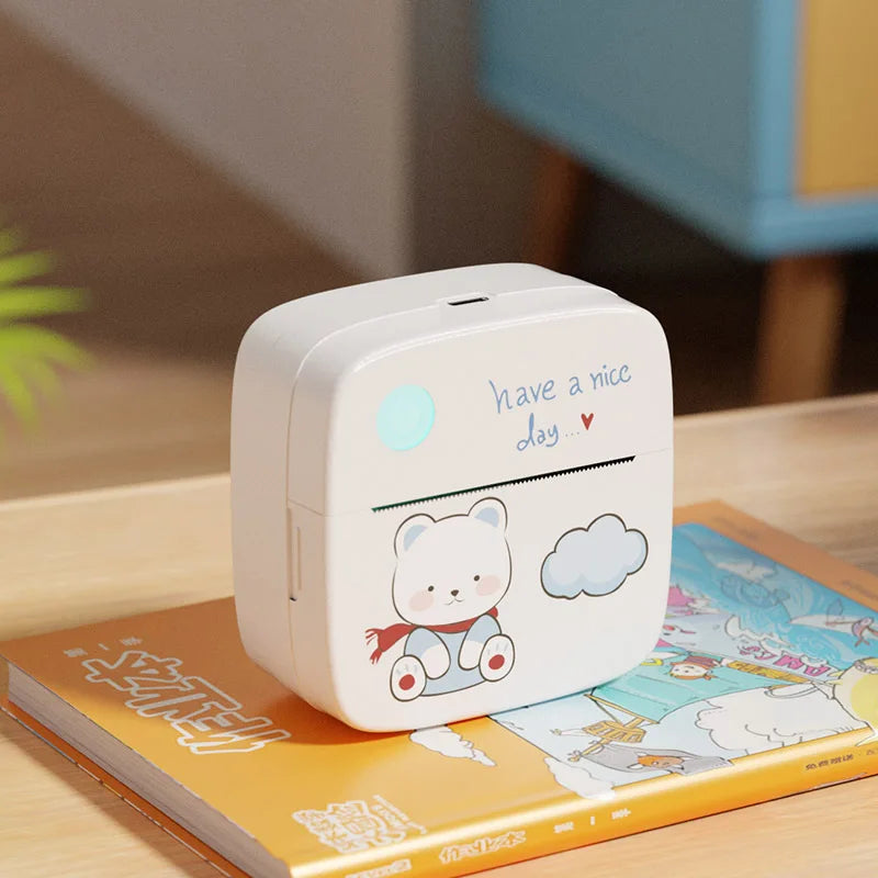 Tragbarer Mini-Thermodrucker Bluetooth ohne Tinte