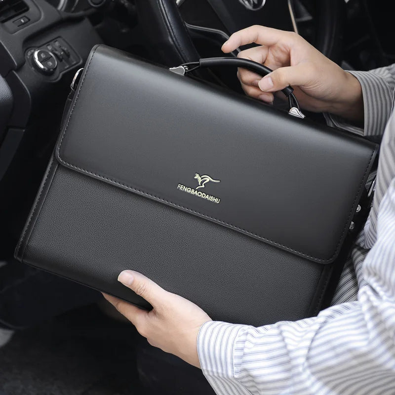 Luxus Leder Aktentasche Herren A4 Tasche