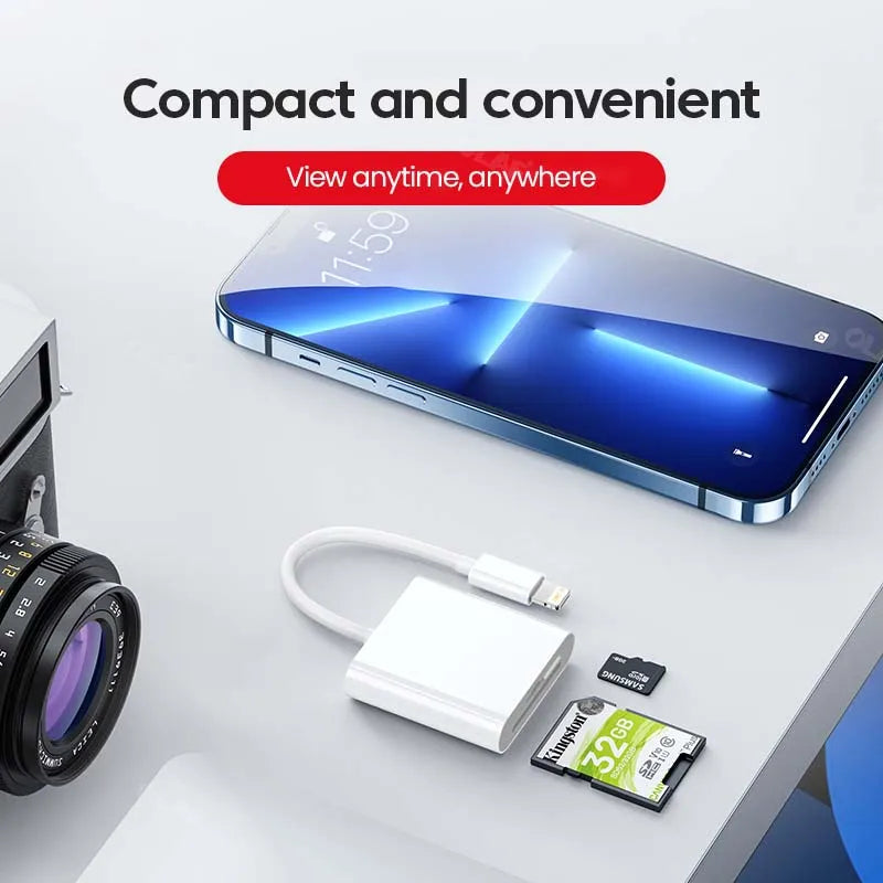 4-in-1 OTG Typ-C Lightning SD TF Kartenleser
