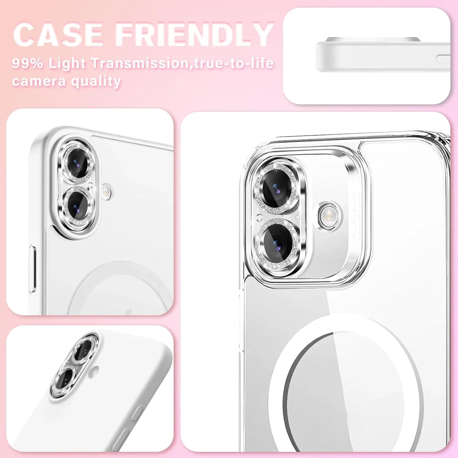 Glänzende Kameraobjektiv-Abdeckung für iPhone 17 Serie