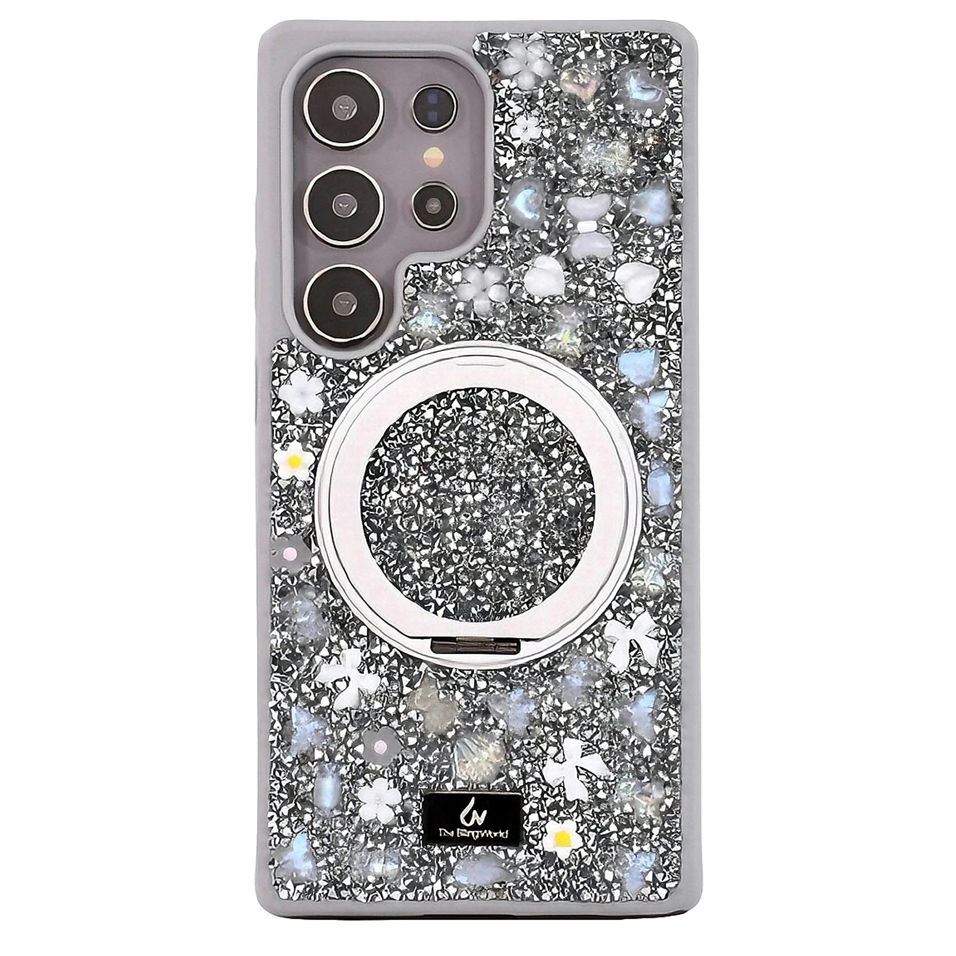 Deluxe Glitzer Strass Hülle mit Stand für Samsung S25