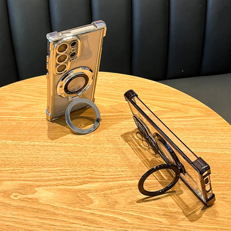 Samsung Luxus Magnet Hülle mit Ständer