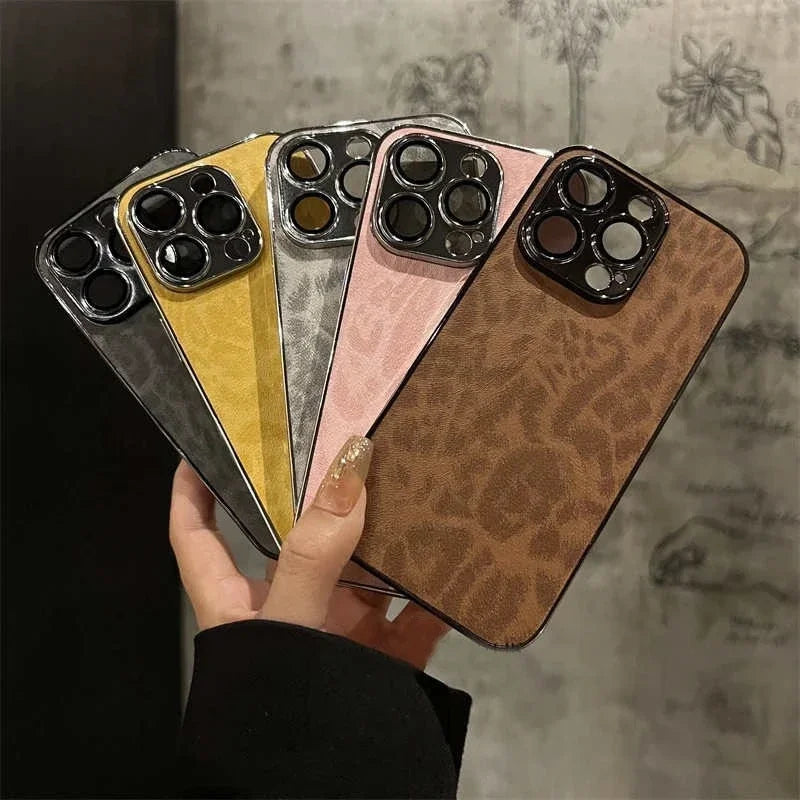 Luxus Leopard Hülle iPhone 11-16 Pro