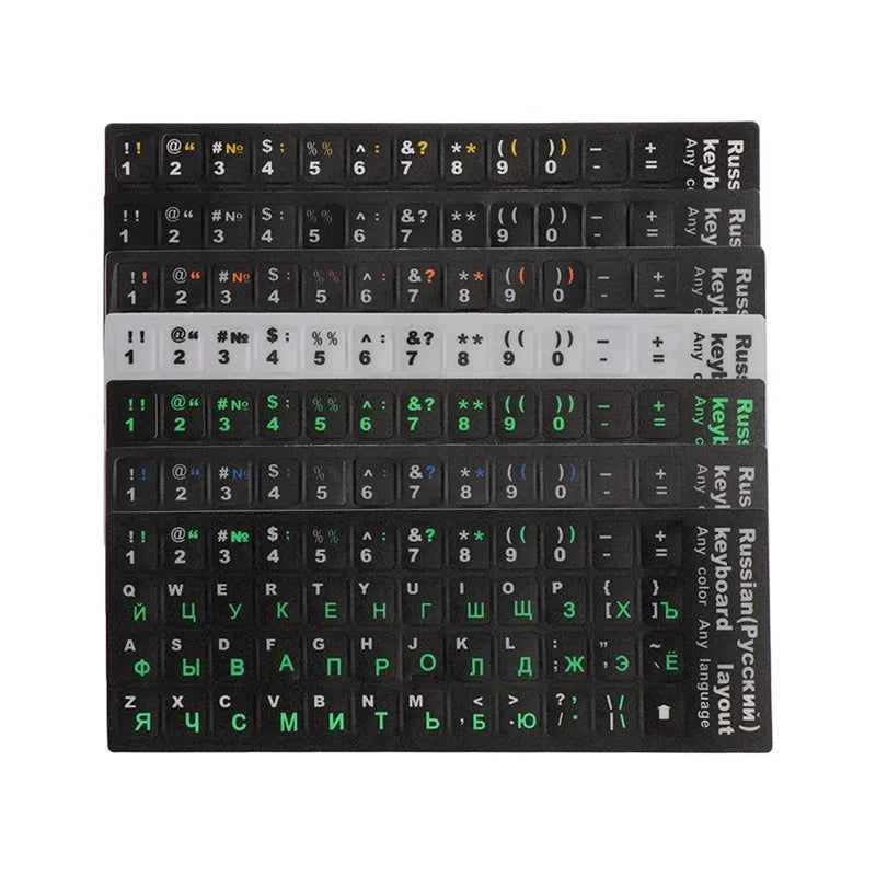 Russische Tastaturaufkleber Matt PVC