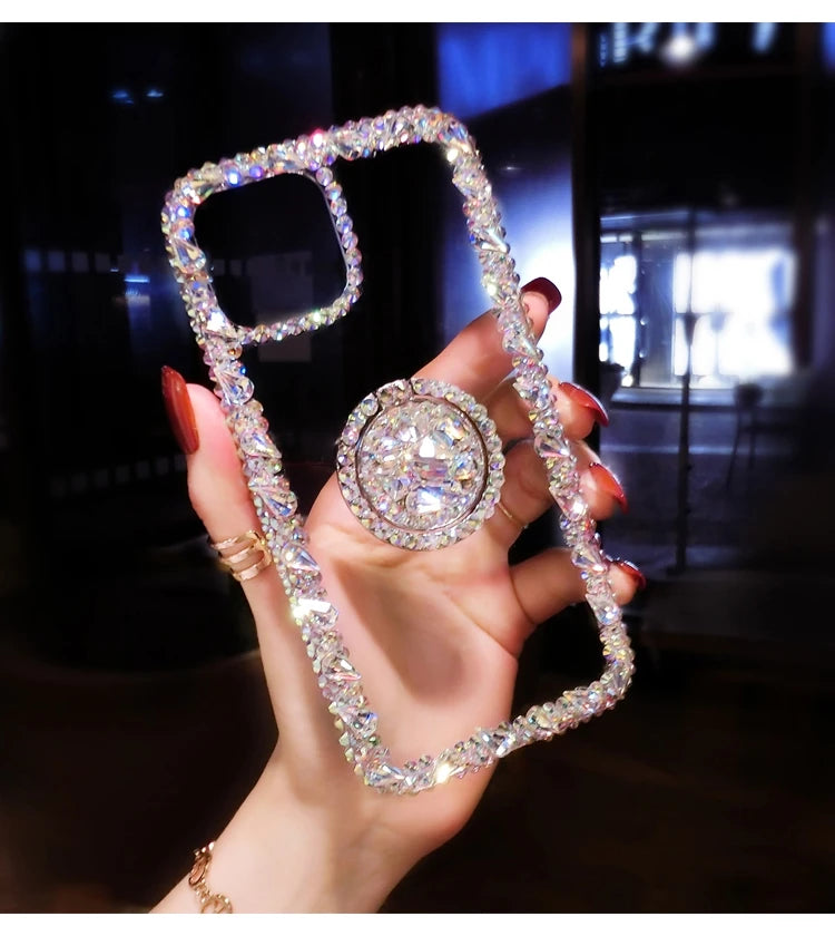 Glitzer Luxus Strass Hülle für Samsung Galaxy S25