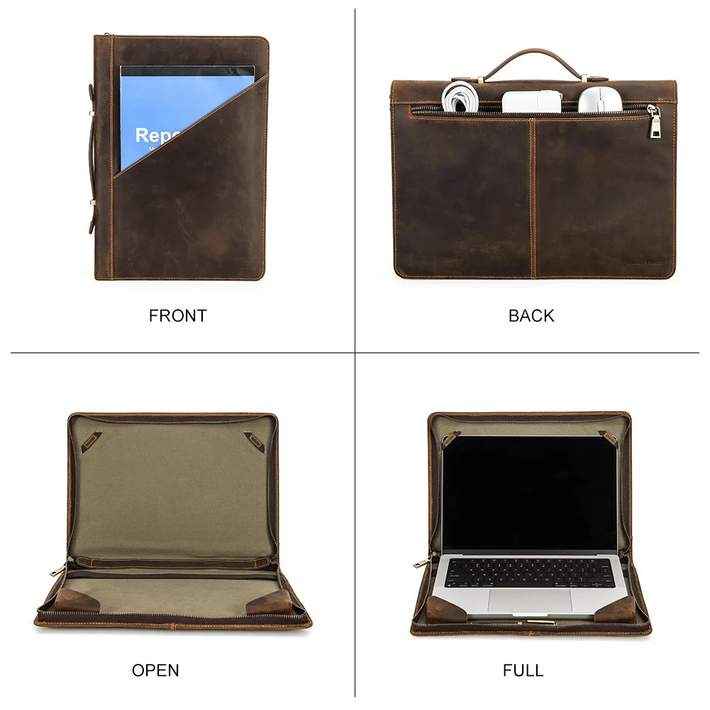 Elegante Echtleder Laptoptasche für MacBook & Business