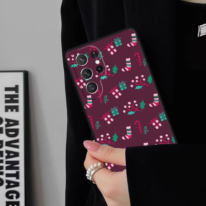 Weihnachts-Cartoon Hülle Samsung S25 Ultra