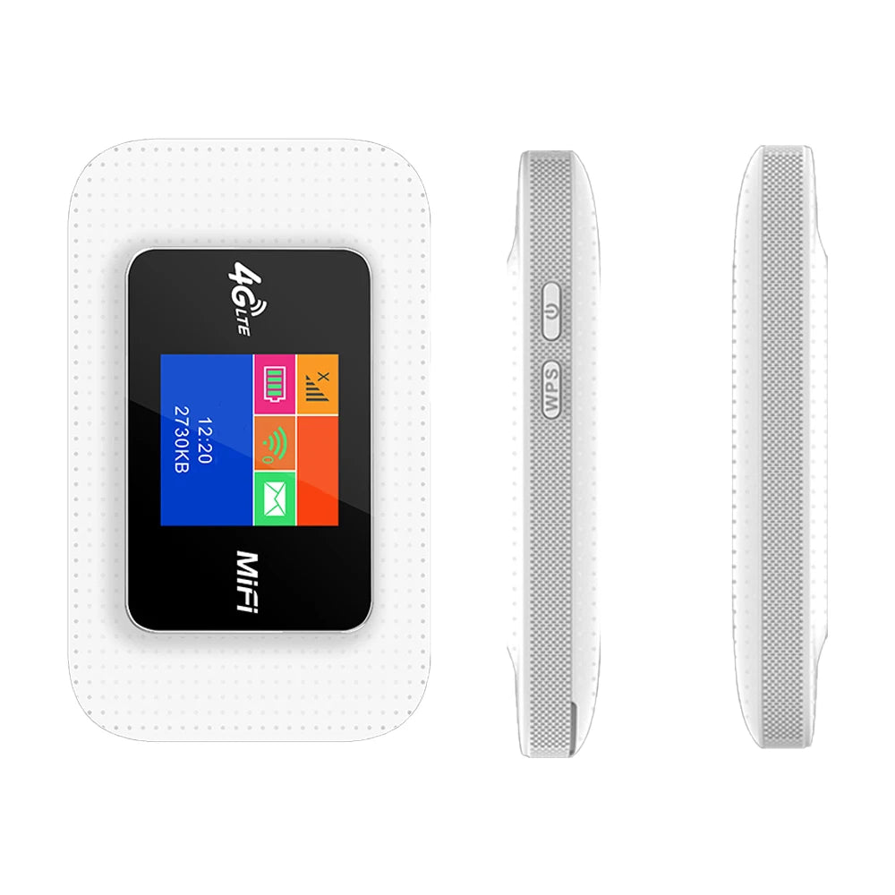 Mobile 4G LTE WiFi 6 router with 3000mAh battery