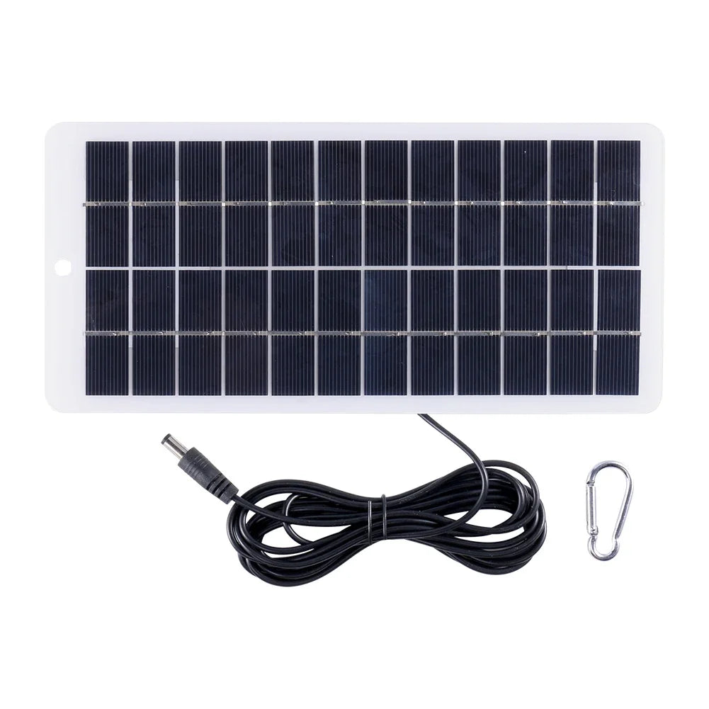 10W portable solar charger for 12V batteries