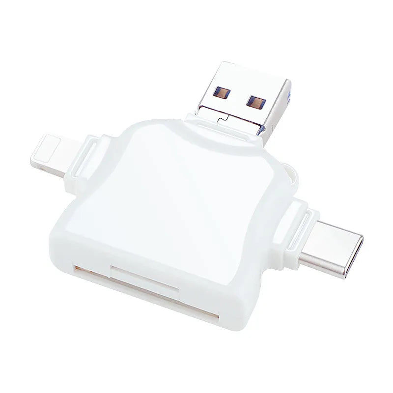Lightning SD Kartenleser USB 4-in-1 OTG Adapter