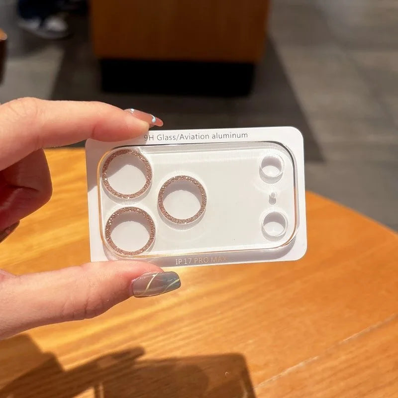 Glitzer Kamera-Objektivschutz für iPhone 17 Serie