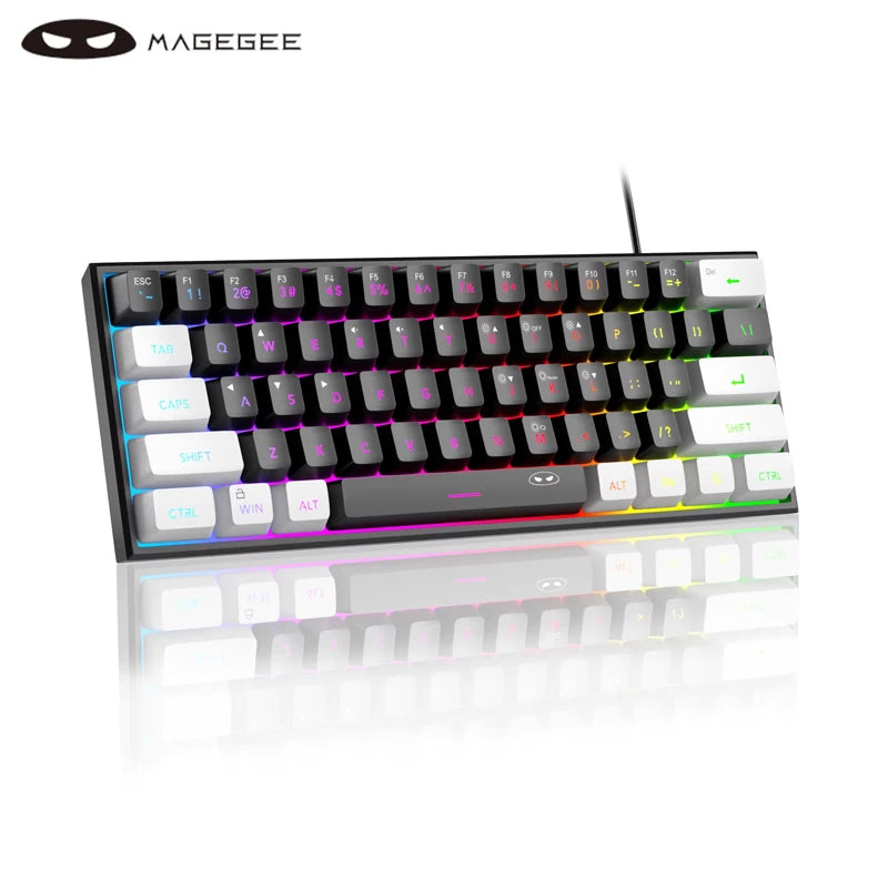 MageGee TS91 60 % Mini RGB Gaming-Tastatur