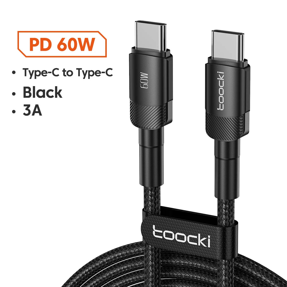 Toocki 100W USB-C Typ-C Schnellladekabel