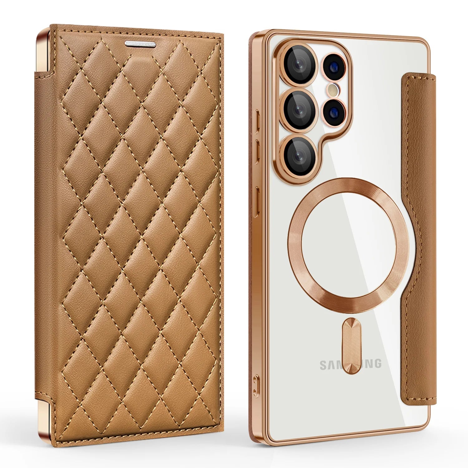 Flip Lederhülle für Samsung Galaxy S25 Ultra S24 FE