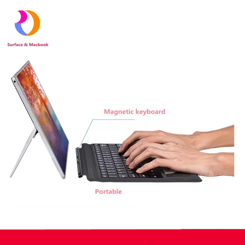 Bluetooth Tastatur mit Hintergrundbeleuchtung for Surface Pro