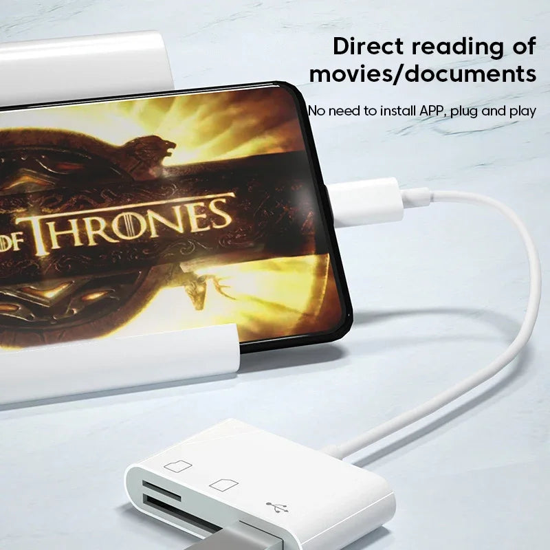 3-in-1 Typ-C SD TF Kartenleser OTG High Speed