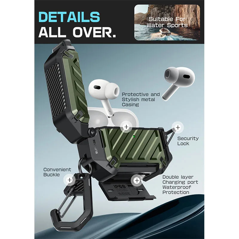 Hard-Case für AirPods Pro 3 Generation IP68 Schutz