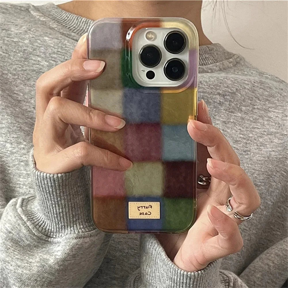Dopamin Karierte Hülle iPhone 7-17