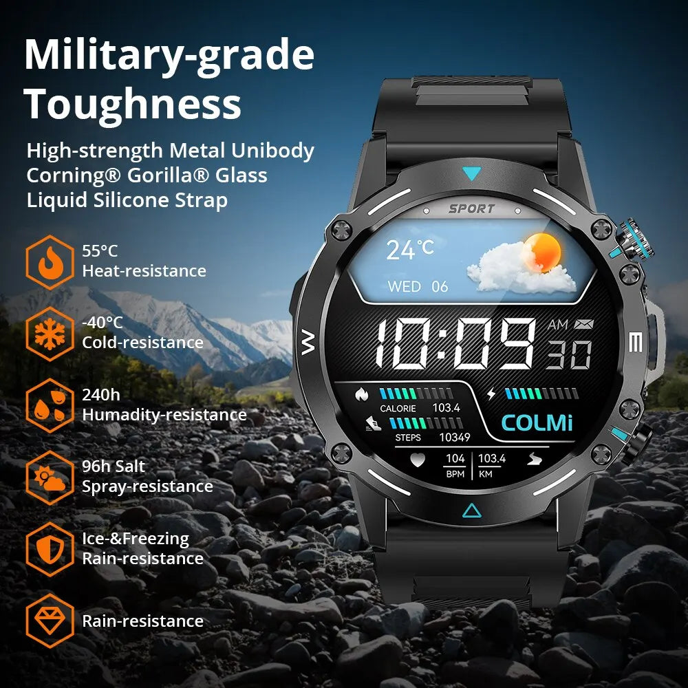 Outdoor Smartwatch 1.43" AMOLED Herren Damen Uhr