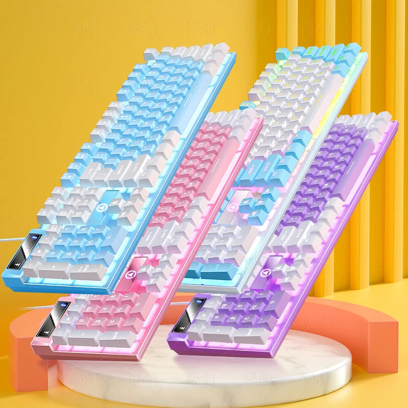 Gaming-Tastatur 104 Tasten RGB Kabel