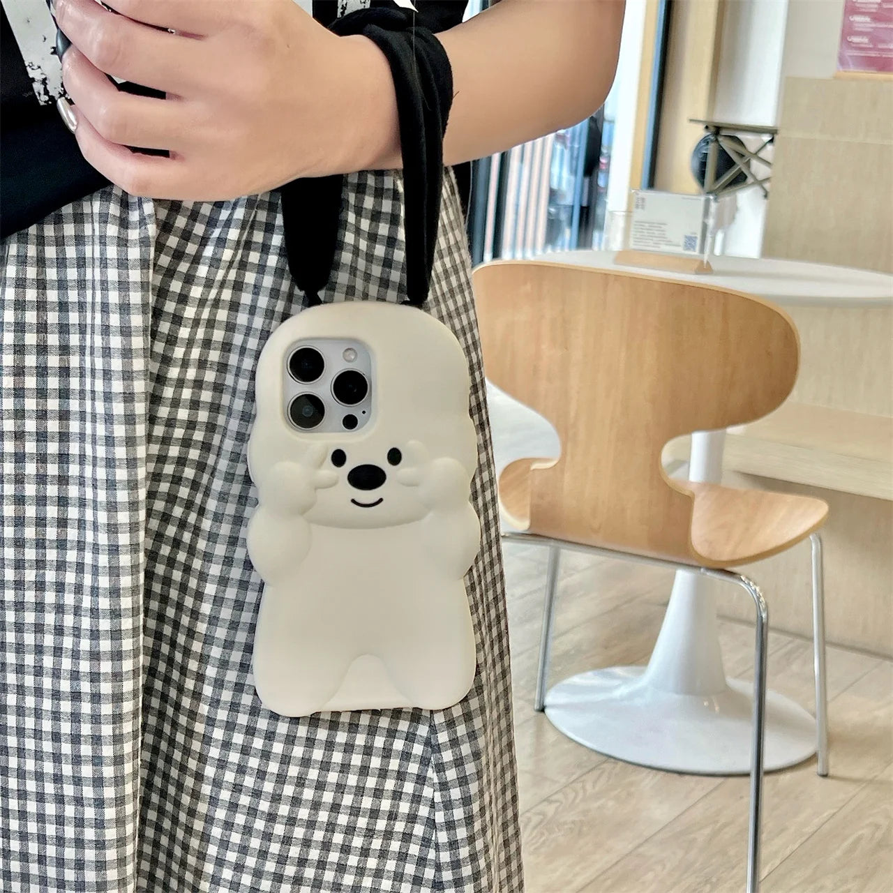 Lustige 3D Hund Handyhülle mit Ohren für iPhone