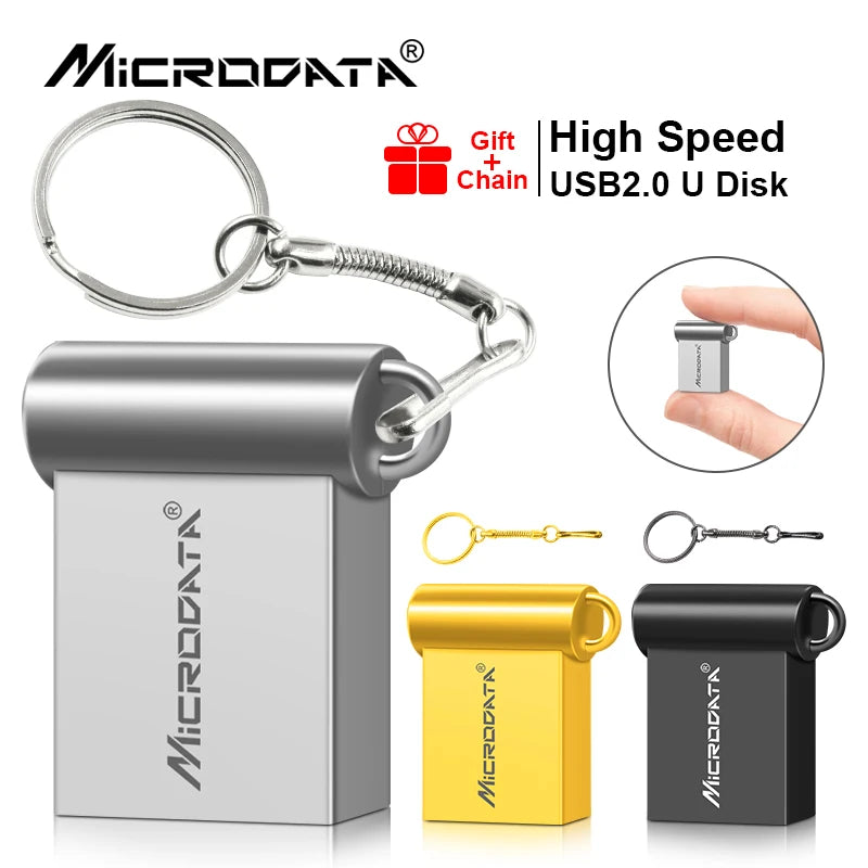 USB Stick Metall wasserdicht 4GB–128GB 3 Farben