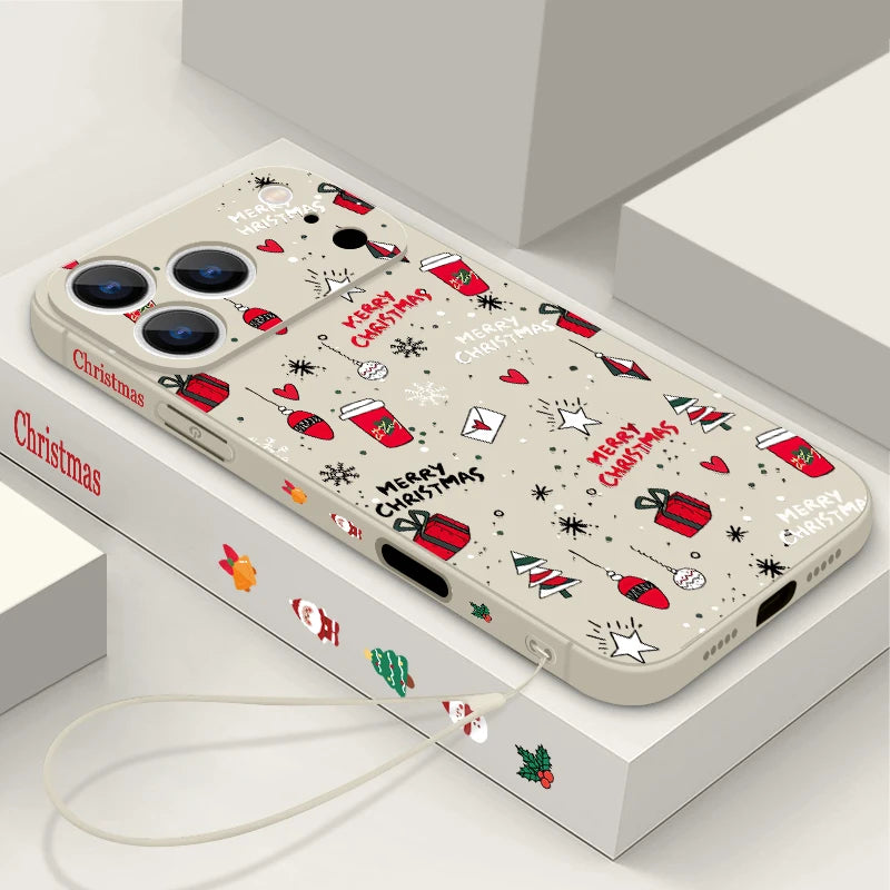 Weihnachts Handyhülle für iPhone 17 Pro Max mit Band