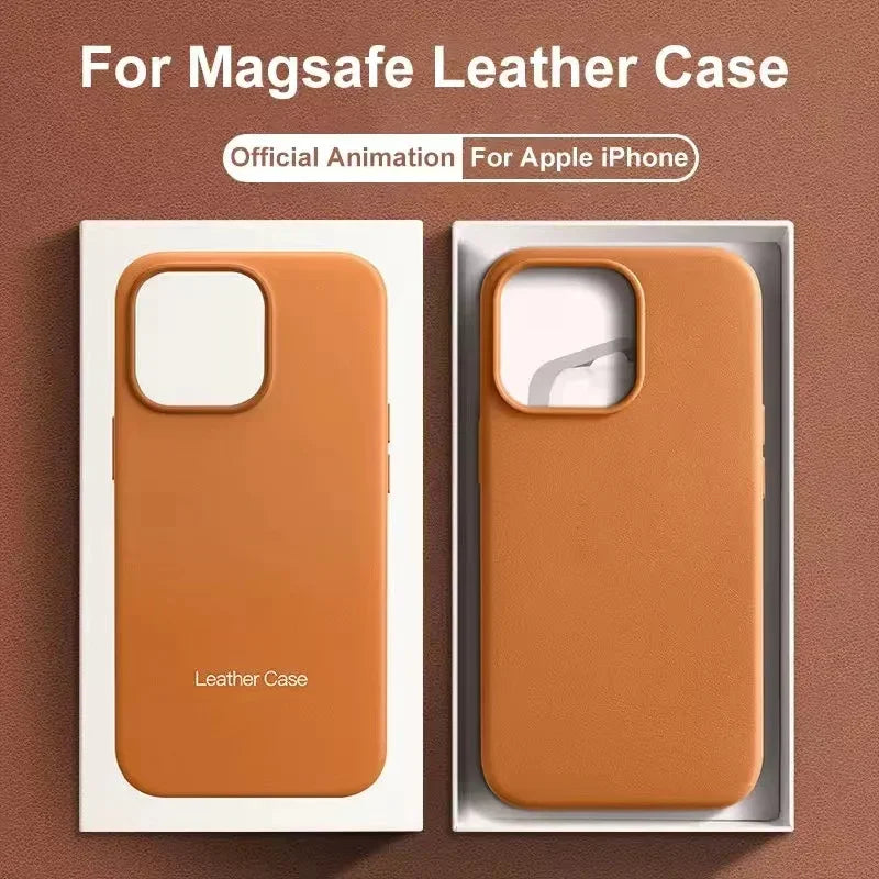 Offizielle MagSafe Lederhülle iPhone